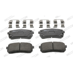 Колодки тормозные дисковые комплект задние Ferodo