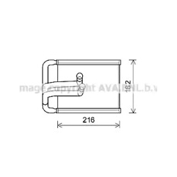 Радиатор печки AVA QUALITY COOLING Радиатор печки AVA QUALITY COOLING