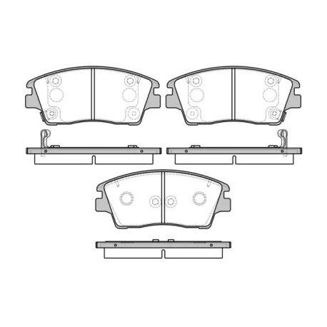 Колодки тормозные дисковые комплект передние ROADHOUSE RH 21676.02. Фото 1 RH 21676.02