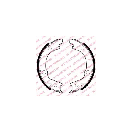 Колодки ручного (стояночного) тормоза Delphi LS2001. Фото 1 LS2001