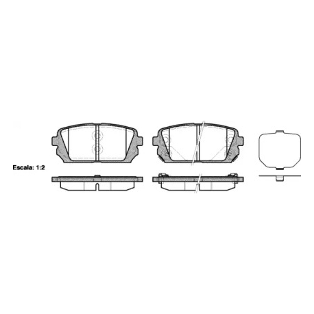 Колодки гальмівні дискові комплект задні Remsa 1303.02. Фото 1 1303.02