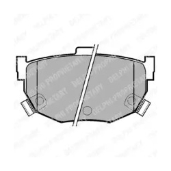 Колодки тормозные дисковые комплект Delphi