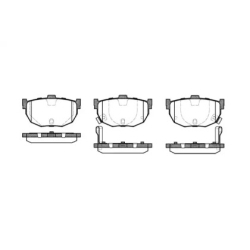 Колодки тормозные дисковые комплект задние ROADHOUSE