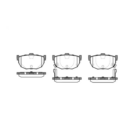 Колодки тормозные дисковые комплект задние ROADHOUSE RH 2294.22. Фото 1 RH 2294.22