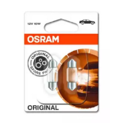 Лампочка Цокольная лампа накаливания (SV8,5-8, 10 Вт, 12 V) OSRAM Лампочка Цокольная лампа накаливания (SV8,5-8, 10 Вт, 12 V) OSRAM