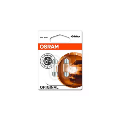 Лампочка Цокольная лампа накаливания (SV8,5-8, 10 Вт, 12 V) OSRAM OS 6438-02B. Фото 1 OS 6438-02B