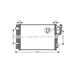 Радиатор кондиционера AVA QUALITY COOLING