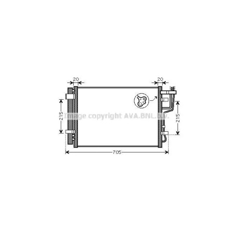 Радіатор кондиціонера AVA QUALITY COOLING HY5183D. Фото 1 HY5183D