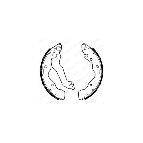 Колодки тормозные комплект Delphi LS1953. Фото 1 LS1953