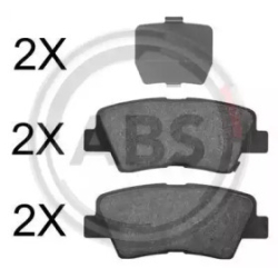 Колодки гальмівні дискові комплект A.B.S.