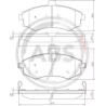 Колодки гальмівні дискові комплект A.B.S. ABS 37403. Фото 1