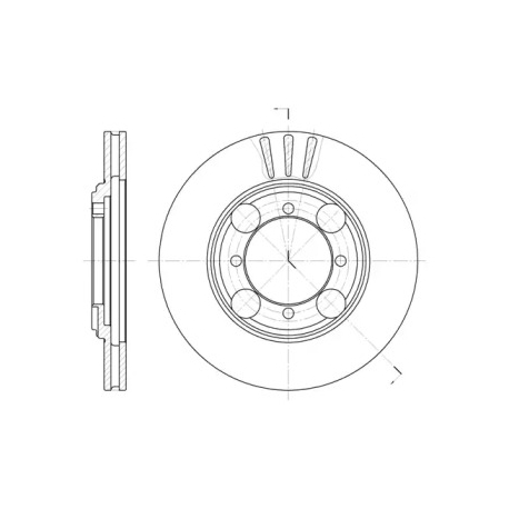Диск тормозной передний ROADHOUSE RH 6375.10. Фото 1 RH 6375.10