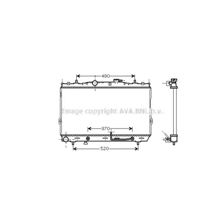 Радіатор охолодження двигуна AVA QUALITY COOLING HY2105. Фото 1 HY2105