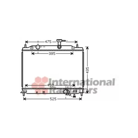 Радіатор охолодження двигуна Van Wezel VZ 82002170. Фото 1 VZ 82002170