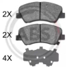 Колодки гальмівні дискові комплект A.B.S. ABS 37916. Фото 1