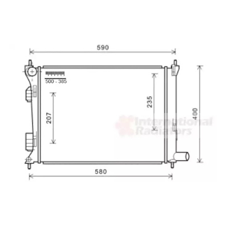 Радіатор охолодження двигуна Van Wezel VZ 82002277. Фото 1 VZ 82002277