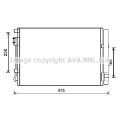 Радиатор кондиционера AVA QUALITY COOLING