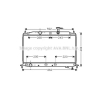 Радіатор охолодження двигуна AVA QUALITY COOLING HY2188. Фото 1