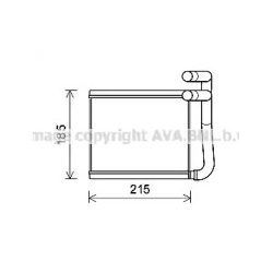 Радиатор печки AVA QUALITY COOLING