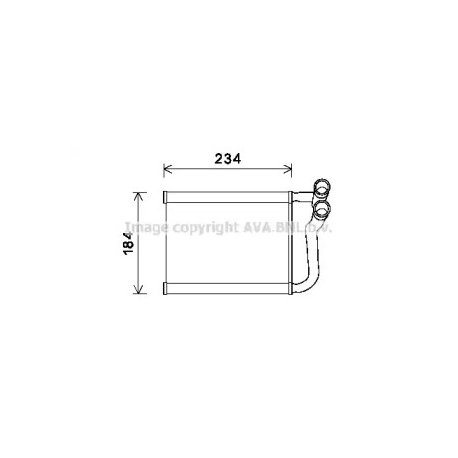 Радіатор пічки AVA QUALITY COOLING HY6253. Фото 1 HY6253
