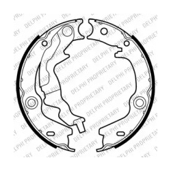 Колодки ручного (стоянкового) гальма Delphi