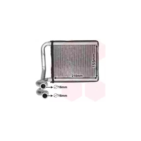 Радиатор печки Van Wezel VZ 82006393. Фото 1 VZ 82006393