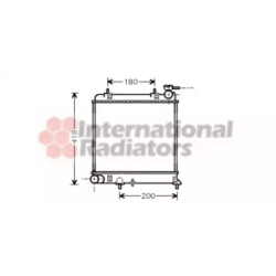 Радіатор охолодження двигуна Van Wezel