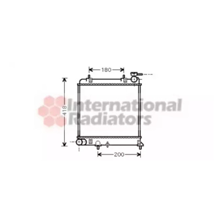 Радіатор охолодження двигуна Van Wezel VZ 82002085. Фото 1 VZ 82002085