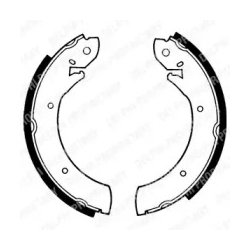 Колодки гальмівні комплект Delphi