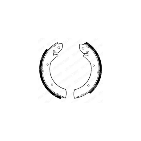 Колодки гальмівні комплект Delphi LS1179. Фото 1 LS1179