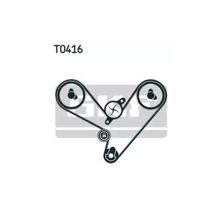 Комплект ремня ГРМ SKF VKMA 95003. Фото 1 VKMA 95003