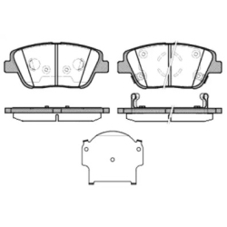 Колодки тормозные дисковые комплект передние ROADHOUSE