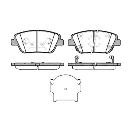 Колодки тормозные дисковые комплект передние ROADHOUSE RH 21423.02. Фото 1 RH 21423.02