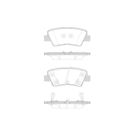 Колодки тормозные дисковые комплект задние ROADHOUSE RH 21362.42. Фото 1 RH 21362.42