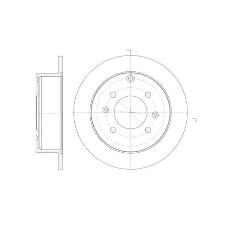 Диск гальмівний задній ROADHOUSE RH 6757.00. Фото 1 RH 6757.00