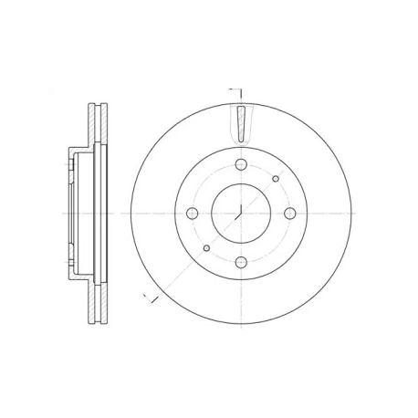 Диск тормозной передний ROADHOUSE RH 6376.10. Фото 1 RH 6376.10
