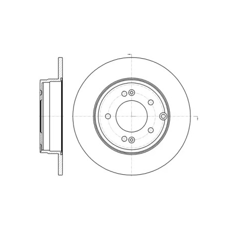 Диск гальмівний задній ROADHOUSE RH 6989.00. Фото 1 RH 6989.00