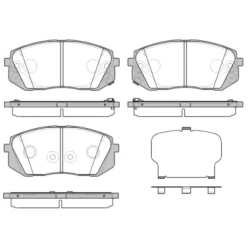 Колодки гальмівні дискові комплект передні ROADHOUSE
