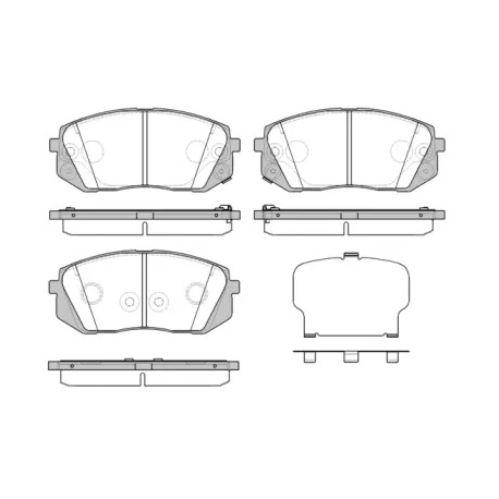 Колодки гальмівні дискові комплект передні ROADHOUSE RH 21302.52. Фото 1 RH 21302.52