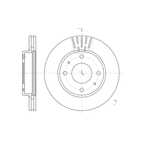 Диск гальмівний передній ROADHOUSE RH 6633.10. Фото 1 RH 6633.10