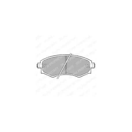 Колодки тормозные дисковые комплект Delphi LP606. Фото 1 LP606