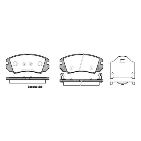 Колодки тормозные дисковые комплект передние ROADHOUSE RH 2953.22. Фото 1 RH 2953.22