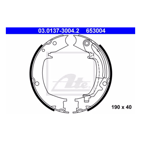 Колодки ручного (стояночного) тормоза ATE 03.0137-3004.2. Фото 1 03.0137-3004.2