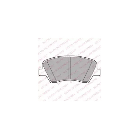 Колодки тормозные дисковые комплект Delphi LP2293. Фото 1 LP2293