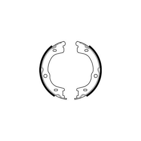 Колодки ручного (стояночного) тормоза Delphi LS2048. Фото 1 LS2048