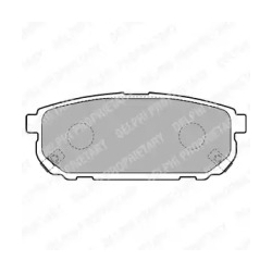 Колодки тормозные дисковые комплект Delphi