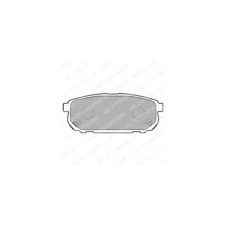 Колодки тормозные дисковые комплект Delphi LP1850. Фото 1 LP1850