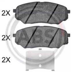 Колодки тормозные дисковые комплект A.B.S.