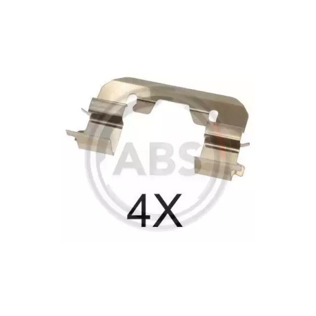 Монтажный комплект тормозных колодок (дисковый тормоз) A.B.S. ABS 1719Q. Фото 1 ABS 1719Q