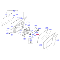 Замок дверей лівий 81310-2L020 Mobis